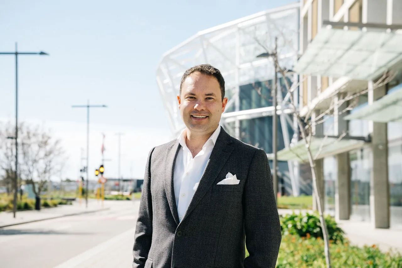 Jonathan Liong, Financial Adviser, in central Christchurch